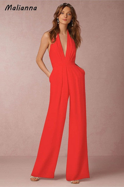 Jumpsuits escote en V