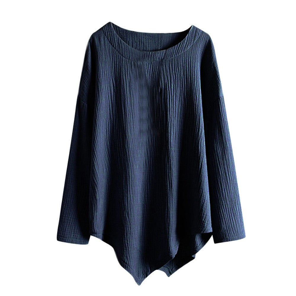 Preciosa blusa de corte asimétrico