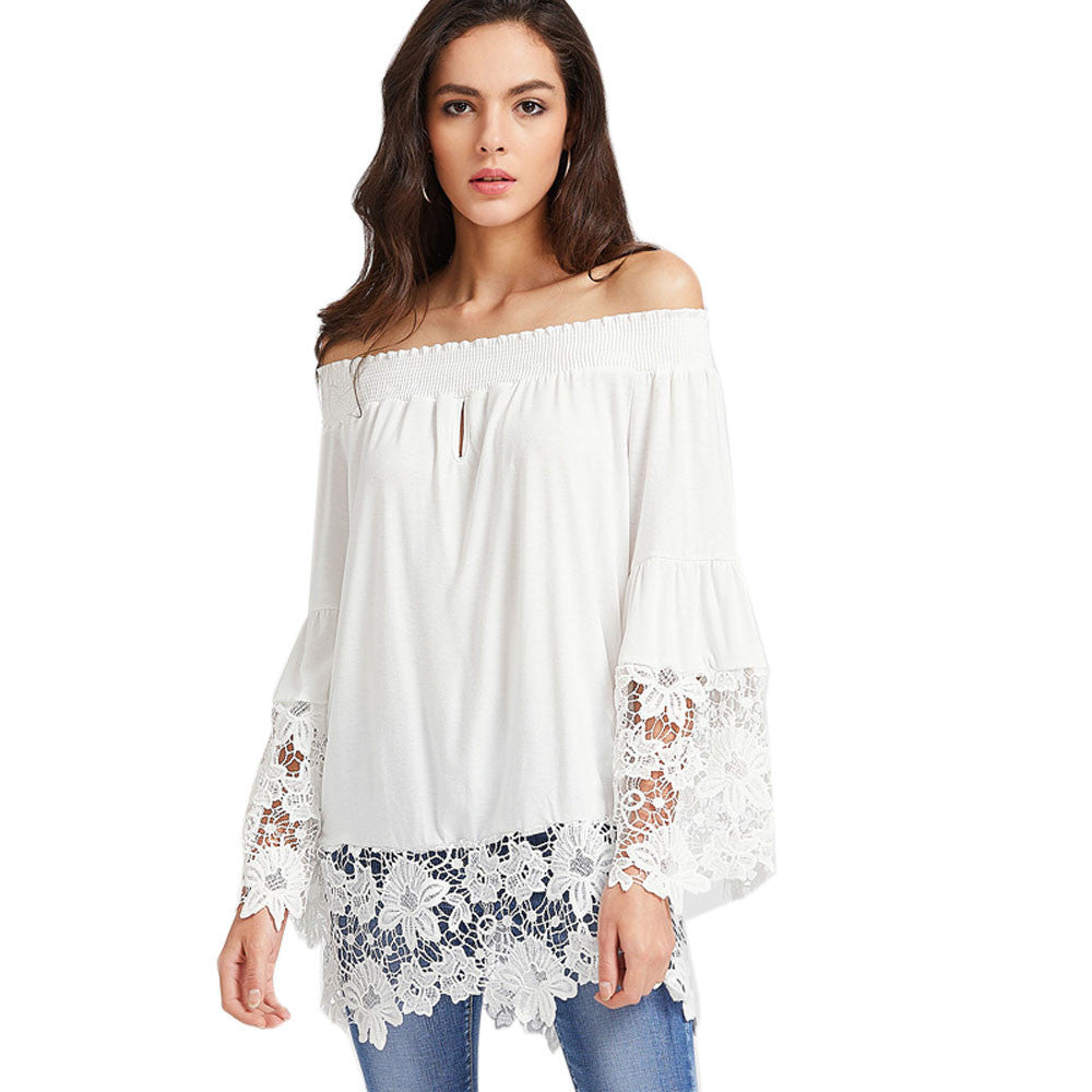 Blusa color sólido en algodón