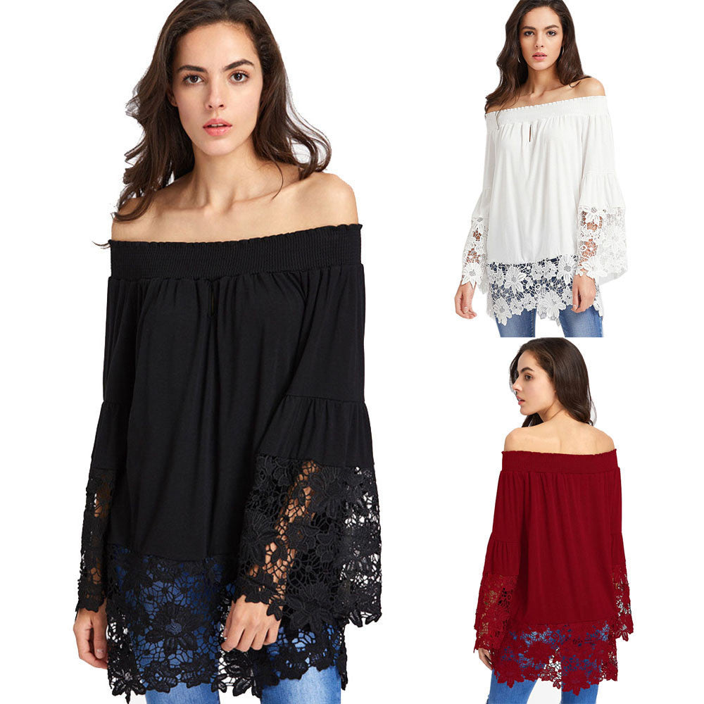 Blusa color sólido en algodón