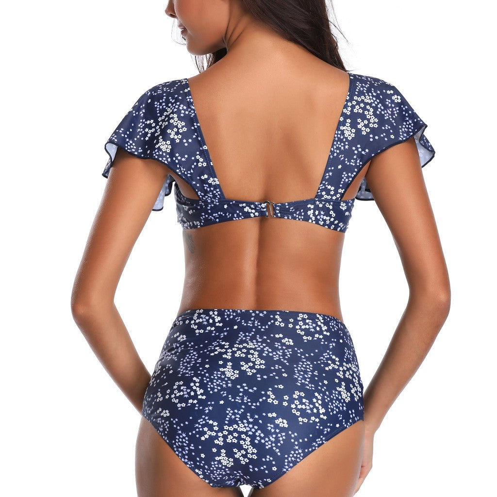 Conjunto de bikini cintura alta