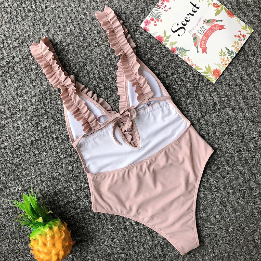 Traje de baño escote bajo