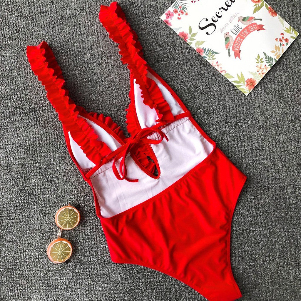 Traje de baño escote bajo