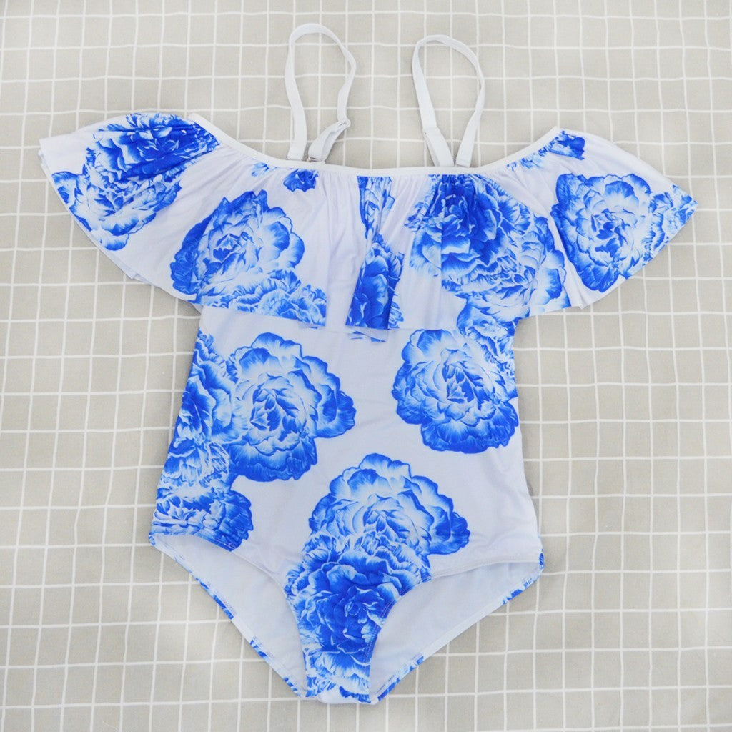 Hermoso traje de baño talla plus.