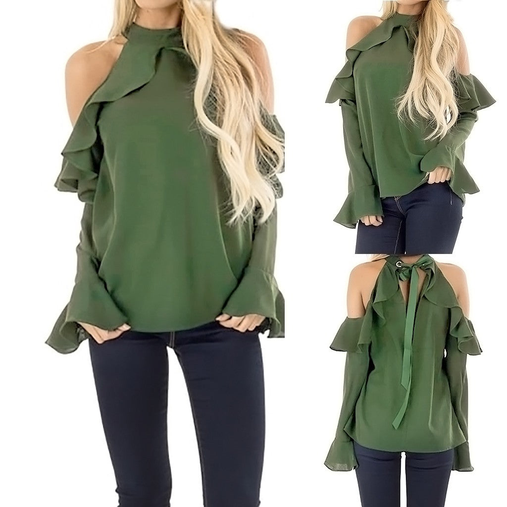 Linda blusa con volantes