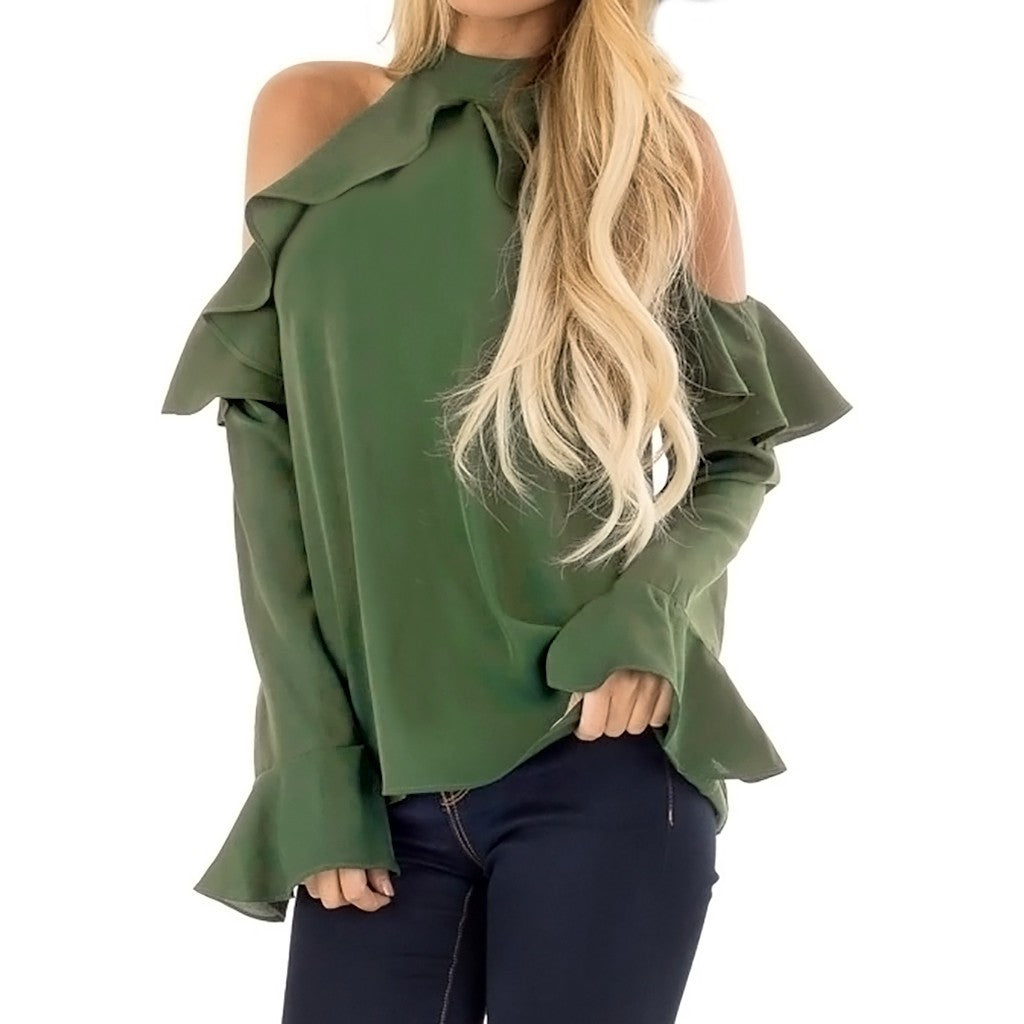 Linda blusa con volantes